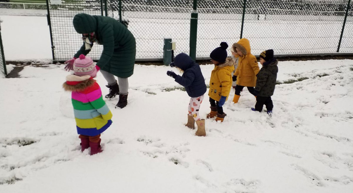 Snow Fun Day at Wimbledon Nursery